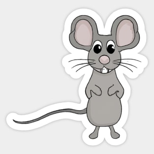 Cute Mouse Drawing Sticker